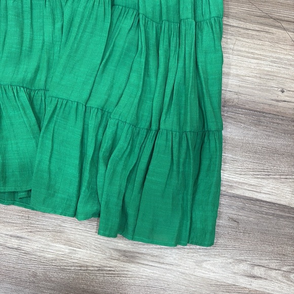 Entro Kelly Green Tiered Midi Dress Women's Size Small S High Neck Halter NWT - Picture 6 of 15